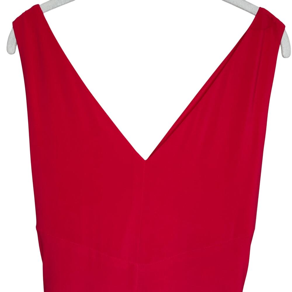 Lauren Ralph Lauren Evening Coral Bodycon Jersey Dress Gown Size 6 - Picture 7 of 9